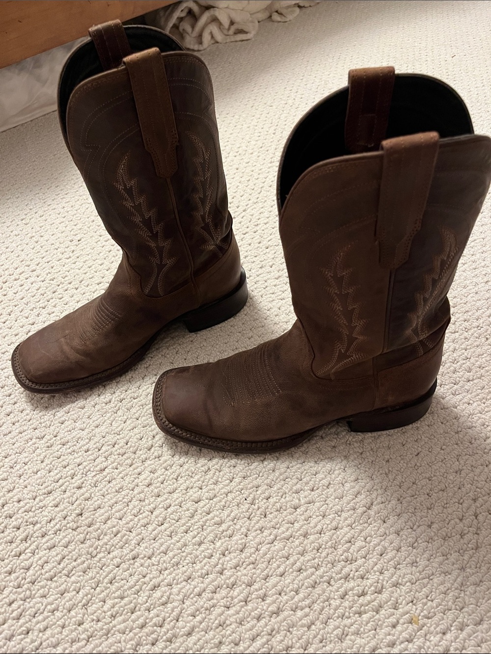 Tecovas Brown Leather Cowboy Boots - Picture 5 of 7